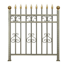 Outdoor Welded Galvanized Steel Picket Fence